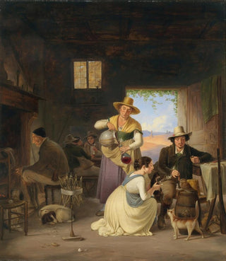 Albert Kchler - Hunters in a Tavern.webp