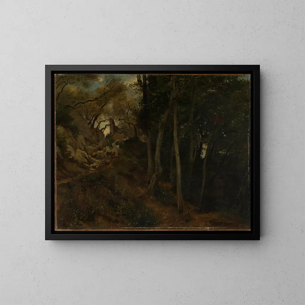 Landscape near Lerici - Albert Lang — framed artwork on a wall