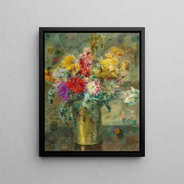 Bouquet de fleurs - Albert Lebourg — framed artwork on a wall