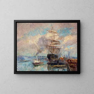 Albert Lebourg - Dans le port de Rouen.webp