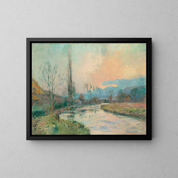 Hondouville sur Iton - Albert Lebourg — framed artwork on a wall