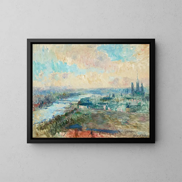 La Seine à Rouen - Albert Lebourg — framed artwork on a wall