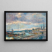 Le Port de Rouen - Albert Lebourg — ingelijst kunstwerk aan de muur