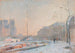 Notre-Dame onder de sneeuw - Albert Lebourg — weergave van het kunstwerk