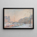 Notre-Dame onder de sneeuw - Albert Lebourg — ingelijst kunstwerk aan de muur
