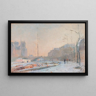 Albert Lebourg - Notre Dame sous la neige.webp