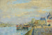 Péniches à quai à Paris - Albert Lebourg — weergave van het kunstwerk