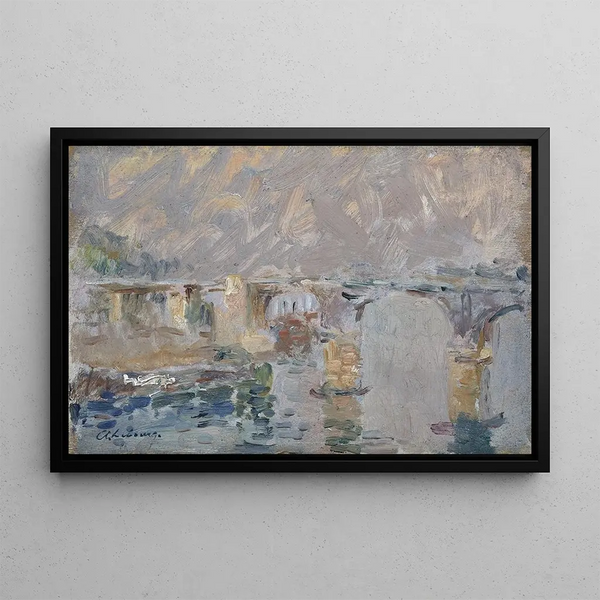Pont de Paris - Albert Lebourg — framed artwork on a wall