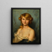 A Young Beauty - Albert Lynch — framed artwork on a wall