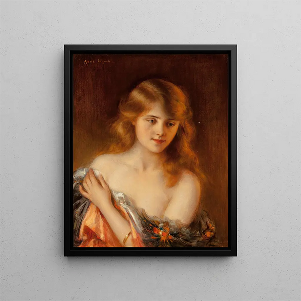 Rêverie - Albert Lynch — framed artwork on a wall