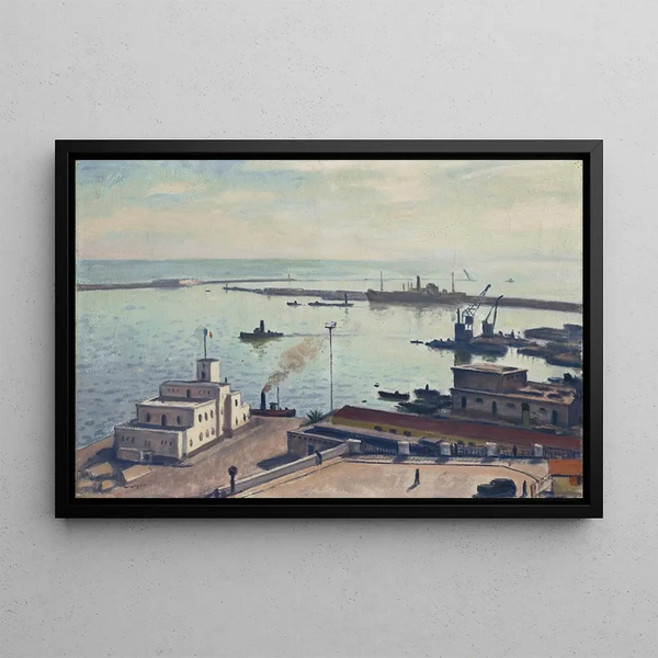 De haven in de winter - Albert Marquet — ingelijst kunstwerk aan de muur