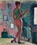 Nu in een atelier van een vriend - Albert Marquet — weergave van het kunstwerk