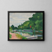 Poissy en de vlaggen - Albert Marquet — ingelijst kunstwerk aan de muur