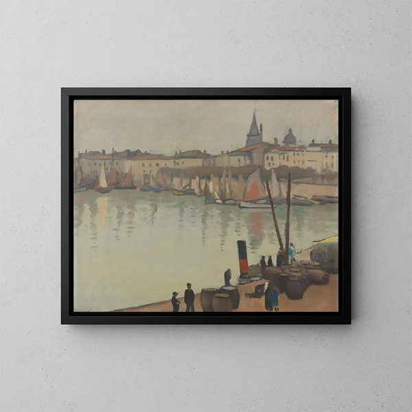 Haven van La Rochelle - Albert Marquet — ingelijst kunstwerk aan de muur