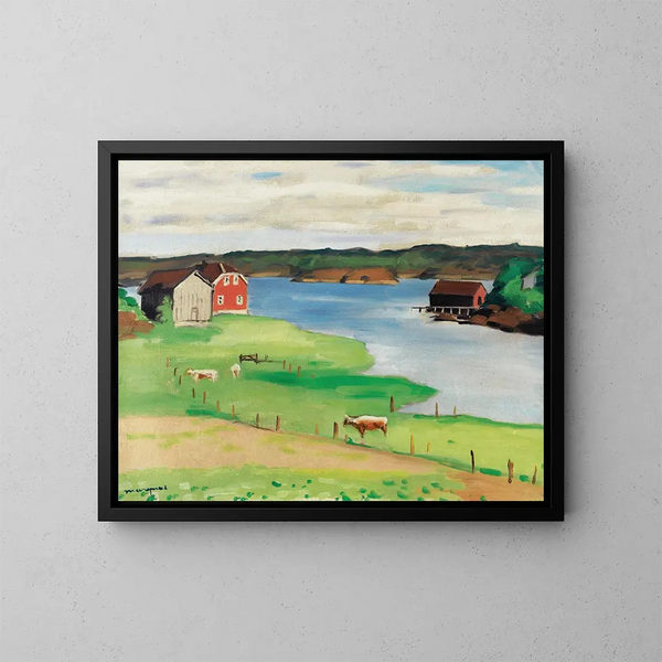 Pâturages à Hesnes - Albert Marquet — ingelijst kunstwerk aan de muur