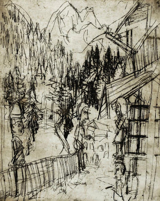 Albert Mller - Kirchnerhaus auf dem Wildboden mit Blick ins Sertig.webp
