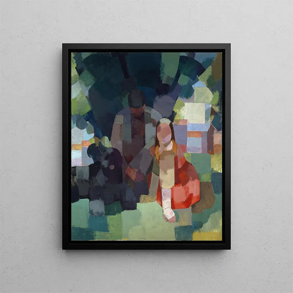 Repos en plein air - Albert Müller — framed artwork on a wall