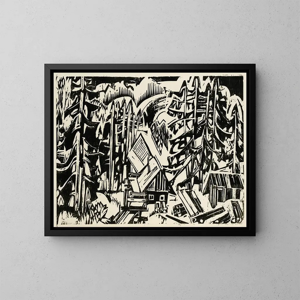 Sgemhle - Albert Müller — framed artwork on a wall