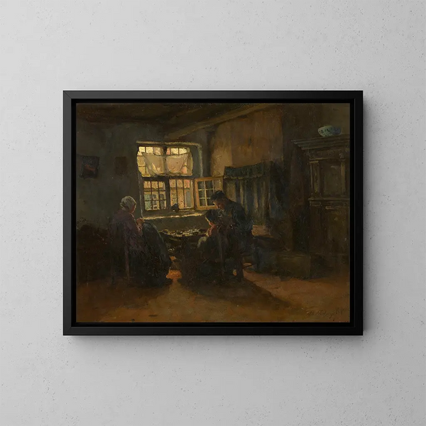 Interior Painting - Albert Neuhuys — framed artwork on a wall
