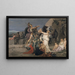 Het vertrek van Hector - Albert Pierre-René Maignan — ingelijst kunstwerk aan de muur
