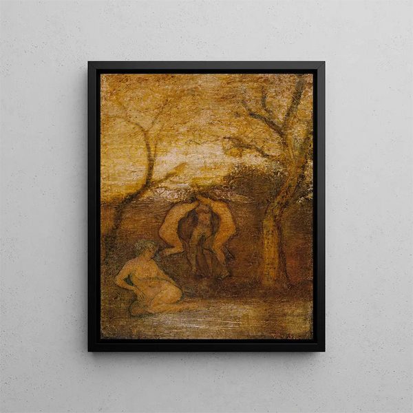 Dryades dansantes - Albert Pinkham Ryder — framed artwork on a wall
