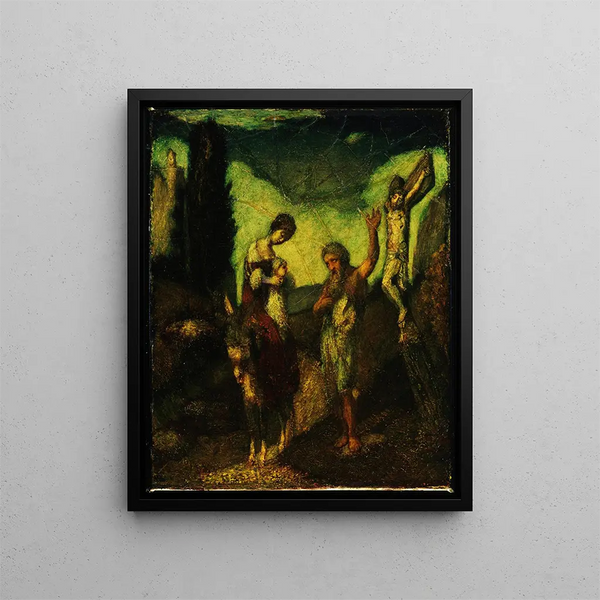 L'histoire de la croix - Albert Pinkham Ryder — framed artwork on a wall