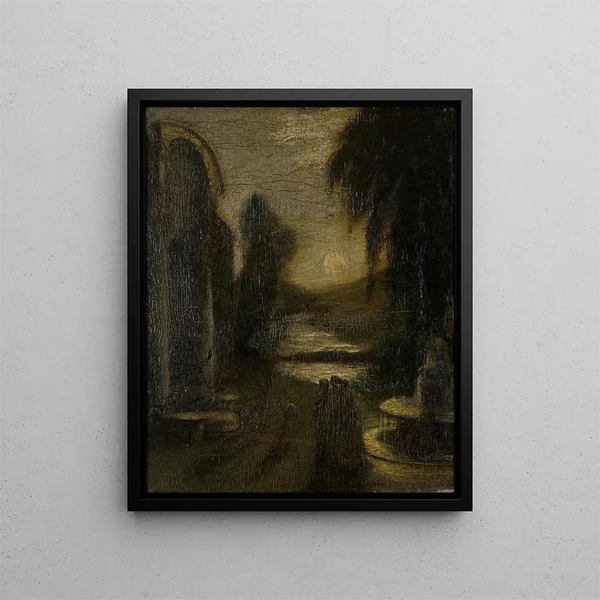 The Temple of the Spirit - Albert Pinkham Ryder — framed artwork on a wall