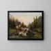 Landschap met watermolen in het Berner Oberland - Albert Rieger — ingelijst kunstwerk aan de muur