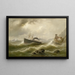 Station Lhootse aan de Noordzee - Albert Rieger — ingelijst kunstwerk aan de muur