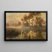 Zonsopgang in de mist - Albert Rigolot — ingelijst kunstwerk aan de muur