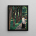 Lady in the Park - Albert Weisgerber — framed artwork on a wall