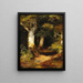 Waldweg Painting - Albert Zimmermann — framed artwork on a wall