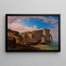 Uitzicht op Cap d'Antifer bij Étretat, Normandië - Albert Camus — ingelijst kunstwerk aan de muur