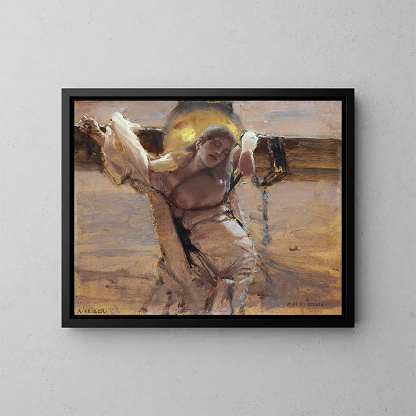 Le Martyr - Albert von Keller — ingelijst kunstwerk aan de muur