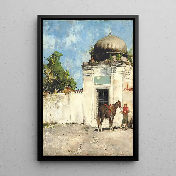 Reproduction of the painting The Sentinel - Alberto Pasini