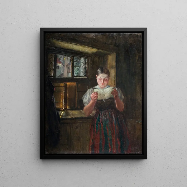 by him - Albin Egger-Lienz — framed artwork on a wall