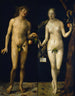 Adam en Eva - Albrecht Dürer — weergave van het kunstwerk