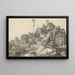 Sint-Antonius lezend - Albrecht Dürer — ingelijst kunstwerk aan de muur