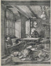 van Saint Jérôme in zijn kantoor - Albrecht Dürer — weergave van het kunstwerk