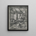 van Saint Jérôme in zijn kantoor - Albrecht Dürer — ingelijst kunstwerk aan de muur