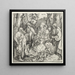 De Heilige Familie met twee muzikale engelen - Albrecht Dürer — ingelijst kunstwerk aan de muur