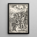 Het Martelaarschap van Sint Catharina - Albrecht Dürer — ingelijst kunstwerk aan de muur