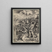 Het martelaarschap van Sint Catharina van Alexandrië - Albrecht Dürer — ingelijst kunstwerk aan de muur