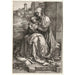 Reproductie van het schilderij De Maagd en het Kind zittend bij de muur - Albrecht Dürer
