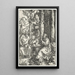 Reproductie van het schilderij De bezoeking van Sint Antonius aan Sint Paulus de Eremiet - Albrecht Dürer