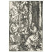Reproductie van het schilderij De bezoeking van Sint Antonius aan Sint Paulus de Eremiet - Albrecht Dürer