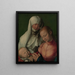 Maagd met Kind met Sint Anna - Albrecht Dürer — ingelijst kunstwerk aan de muur