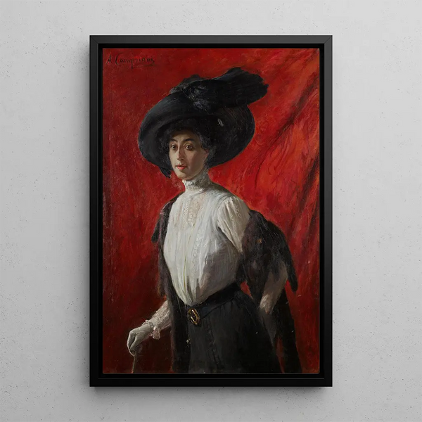 Reproduction of the painting Portrait of Adelina Campriani, the artist's daughter - Alceste Campriani