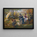 De pleinair schilder in het Fontainebleau bos - Alcide Théophile Robaudi — ingelijst kunstwerk aan de muur