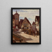 Am Plänlein in Rothenburg - Aleksander Gierymski — ingelijst kunstwerk aan de muur